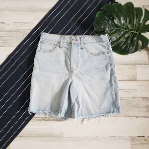 Madewell| High Rise Denim Mid Length Shorts Jean Denim 28
